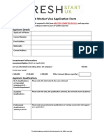 Skilled Worker Visa (For Applicant) Application Form-2