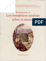 Romanticismo 8 Los Romanticos Teorizan Sobre Si Mismos Actas Del VIII Congreso Saluzzo 21 23 de Marzo de 2002 PDF