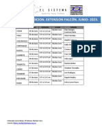 Cronograma de Extensión Falcón