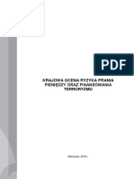 Krajowa Ocena Ryzyka Prania Pieniędzy Oraz Finansowania Terroryzmu PDF