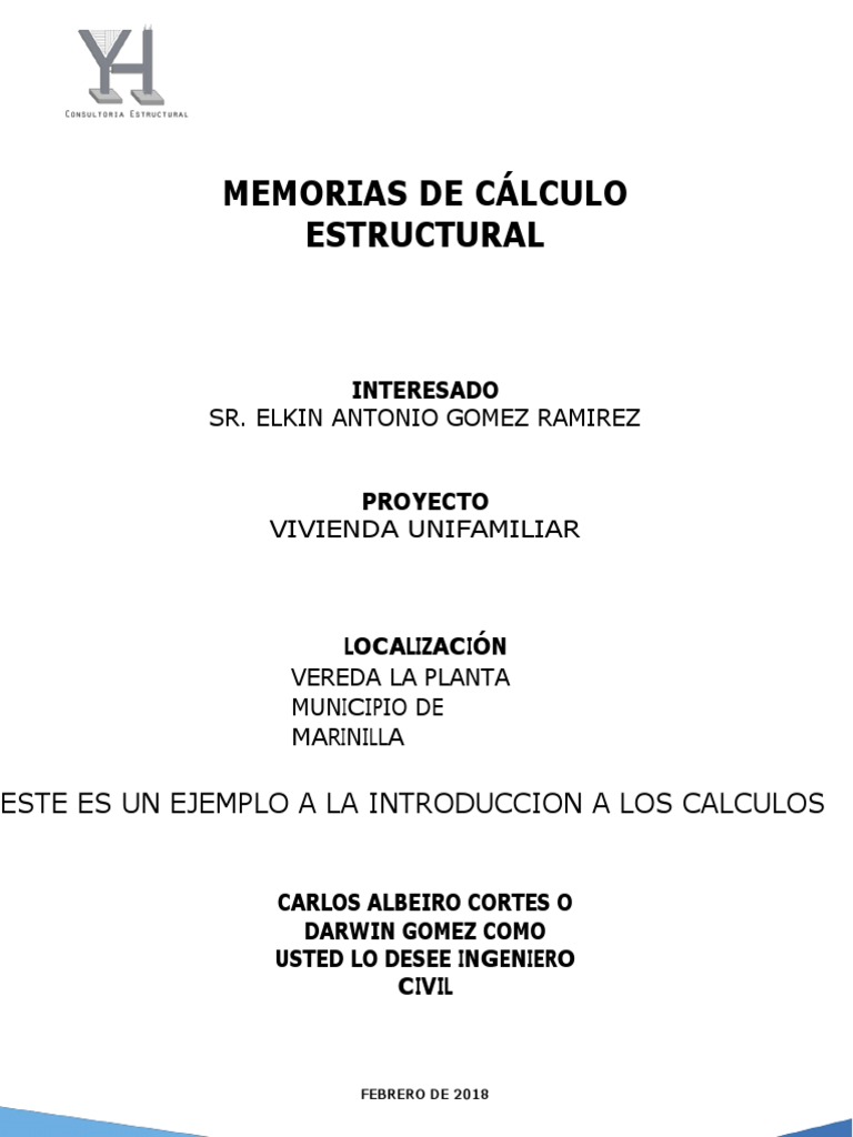 Cálculo Estructural Vivienda Marinilla | PDF | Hormigón | Viga (Estructura)