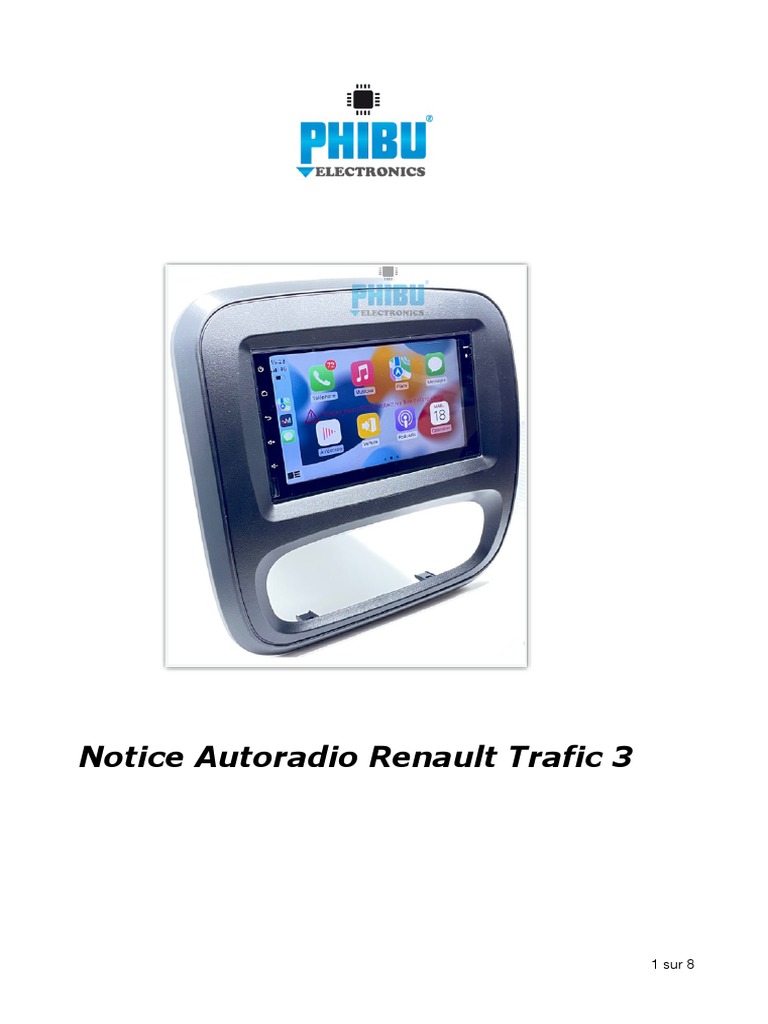 Notice Autoradio Trafic 3, PDF, Android (Système d'exploitation)