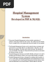 Hosiptal Management System