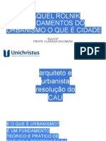 Fundamentos Do Urbanismo o Que É Cidade