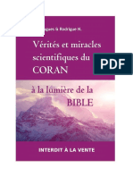 Véritiés Et Miracles Scientifiques Du Coran À La Lumière de La Bibles