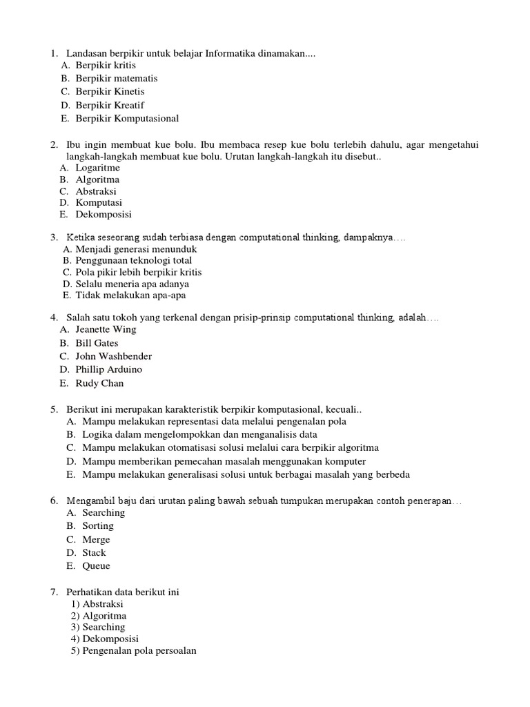 Latihan Soal Pdf Pdf