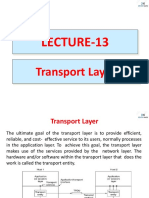 TRANSPORT LAYER LECTURE ON PROCESS-TO-PROCESS DELIVERY