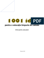 Ghid Pentru Educatori_1001 Idei Pentru o Educatie Timpurie de Calitate, Chisinau 2010