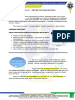 Module 1 - Electric Forces and Fields