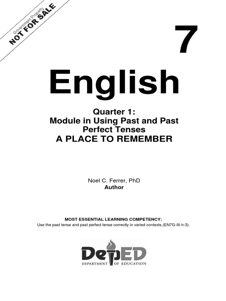 Past and Past Perfect Tenses Module | PDF | Verb | Grammatical Tense
