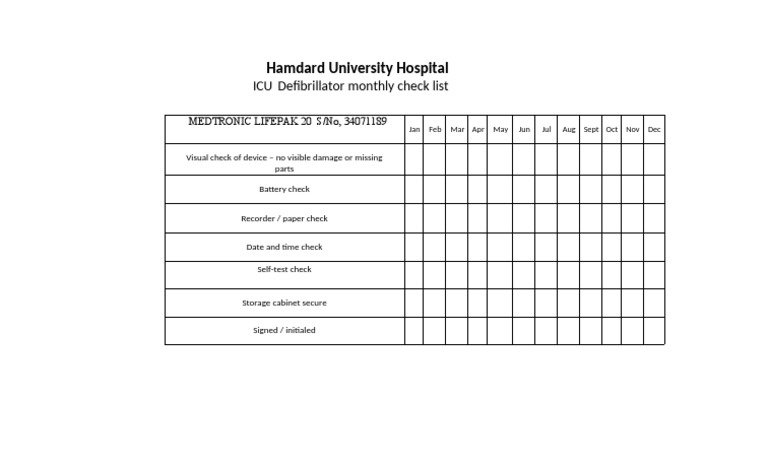 Defb Check List | PDF