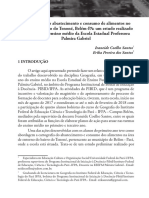 Mapeamento do abastecimento e consumo de alimentos no bairro Tenoné