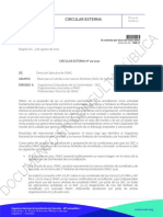 Circular Externa No 29 2021 Circular Plazo Cambio A Los Nuevos Simbolos PDF