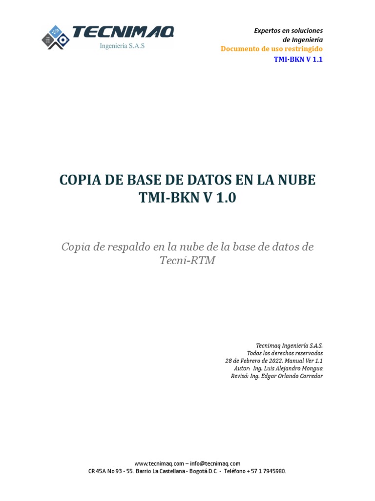 BackupsEnLaNube PDF | PDF | Servidor (Computación) | Computación en la nube