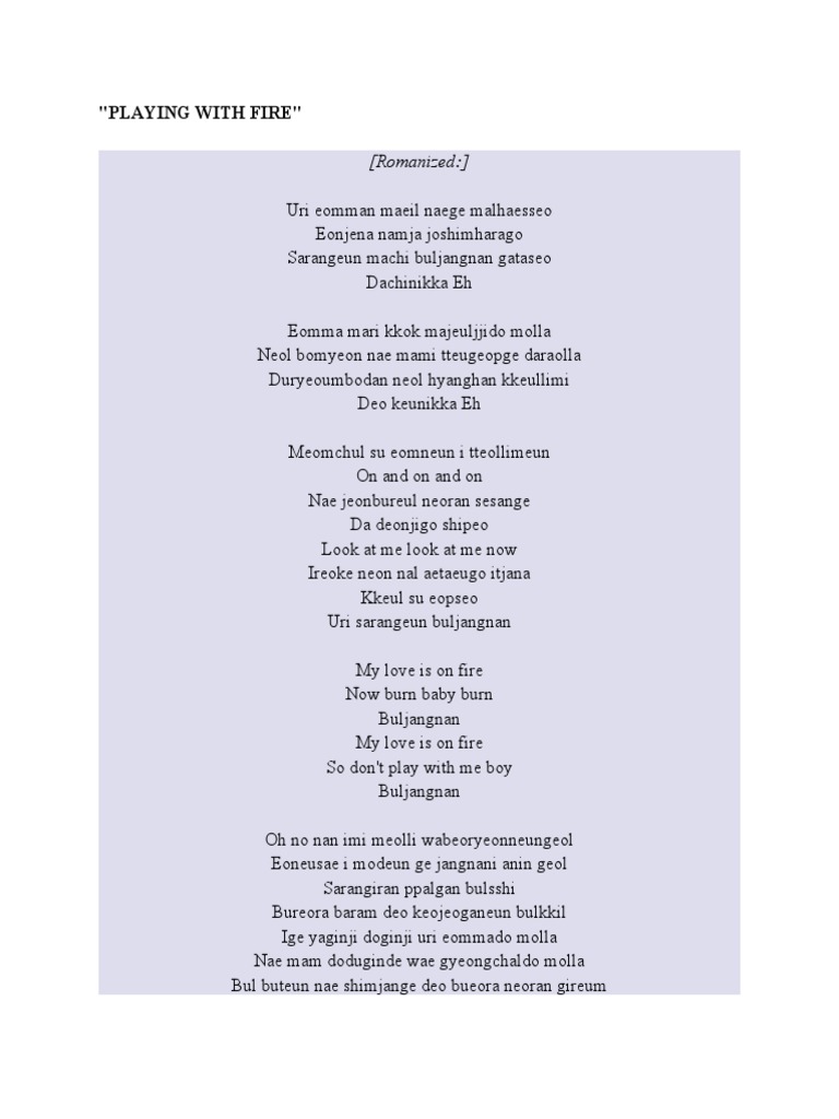 Blackpink Lyrics Pdf