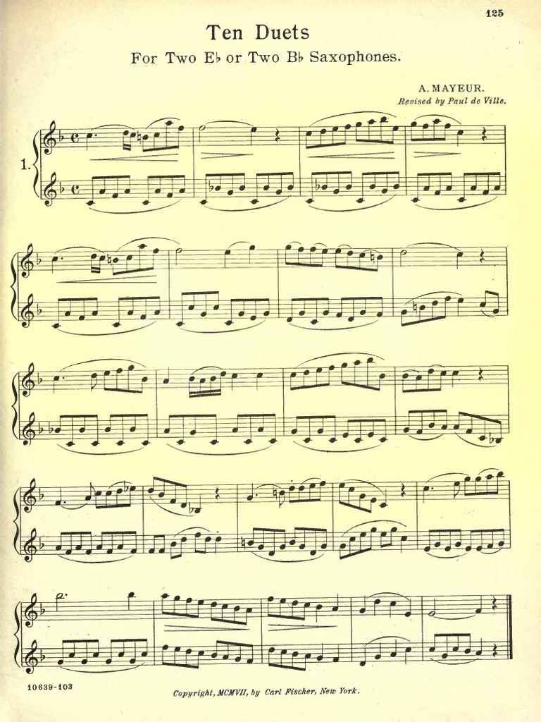 Duetos Universal Method Saxophone | PDF | Musicology | Notation