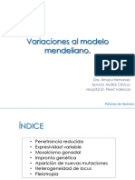 Variaciones Al Modelo Mendeliano.
