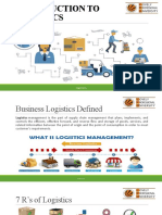 Unit 1 Part1 Introduction To Logistics