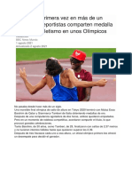 Compañerismo en Juegos Olimpicos