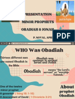 Presentation Minor Prophets Obadiah & Jonah