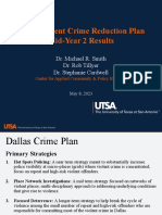 Violent Crime Reduction Plan Update