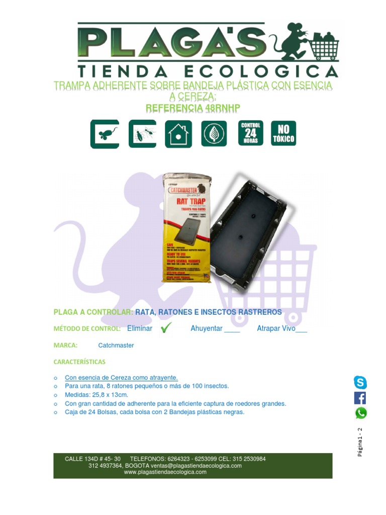 Ficha Técnica Trampa Catchmaster | PDF | Hogar, jardinería y bricolaje ...