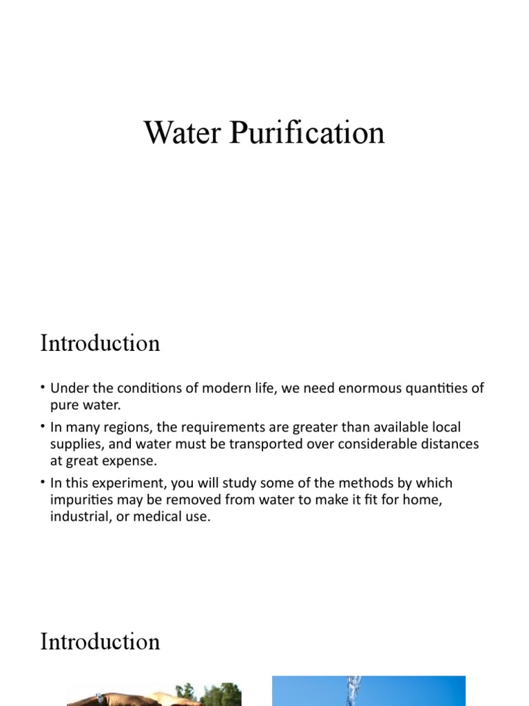 Water Purification PDF Water Purification Distillation