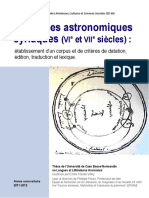 Claude-Villey - Les Textes Astronomiques Syriaques (VIe Et VIIe S.) - Édition, Traduction Et Lexique (Ph.D. 2012) PDF