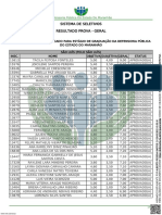 Resultado Preliminar - Estágio Graduação - Todos Os Núcleos - Psicologia - Todas As Concorrências