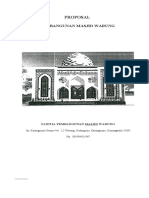 Proposal Pembangunan Masjid Warung Gedangrejo
