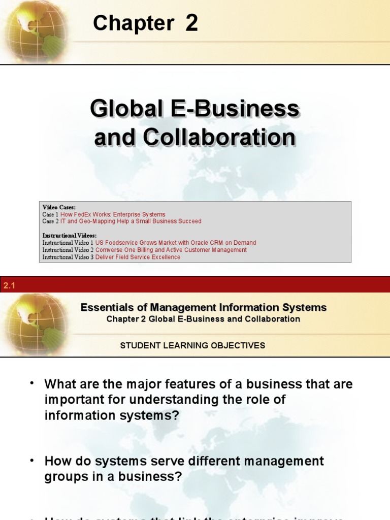 Global E-Business and Collaboration Insights | PDF