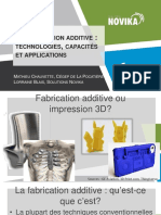 La Fabrication Additive 6 Juin 2017