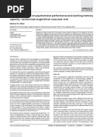 Download The Placebo Effect on Psycho Motor Performance and Working Memory Capacity Final by ammarashor78 SN64456915 doc pdf