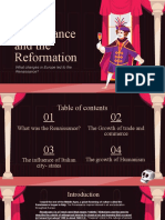 The Renaissance and the Reformation: What changes in Europe led to the Renaissance