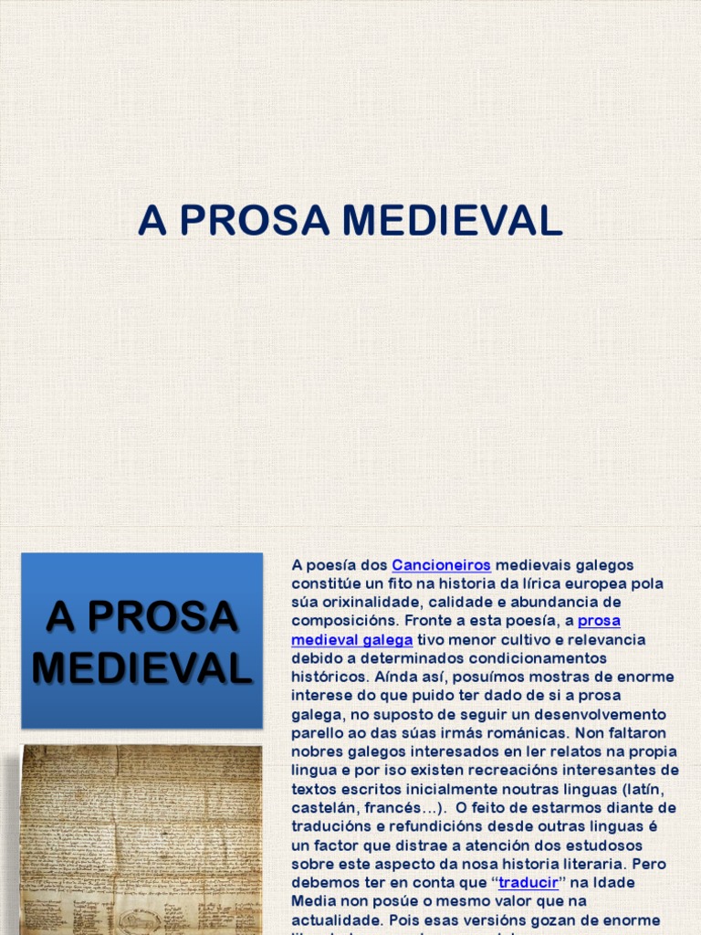 A Prosa Medieval Pdf Pdf