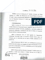 Resolución MECyT #1059-14 DCJ Profesorado de Educación Sec en Física PDF