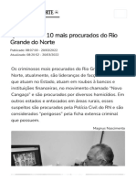 Quem São Os 10 Mais Procurados Do Rio G PDF