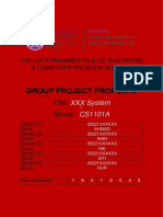 CSC126 Mini Project Proposal Sample