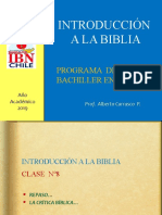 Int. Biblia, Clase Nº8