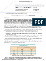 El Estrés Oxidativo en La Actividad Física y Deporte