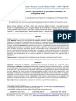 2018-O Significado As Vivências e Perspectivas de Pacientes Submetidos Ao Transplante Renal