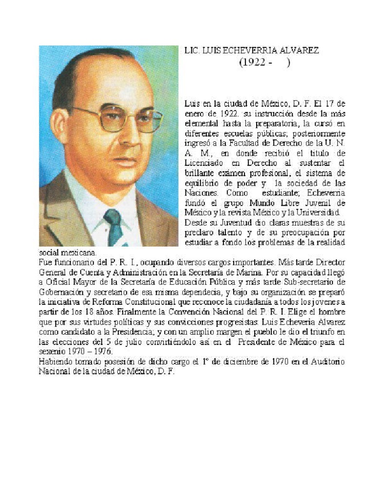 Luis Echeverria Alvarez PDF