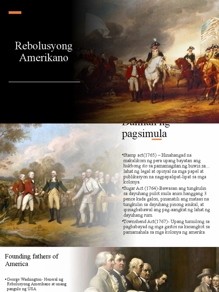 Rebolusyong Amerikano Free Ppt Presentation