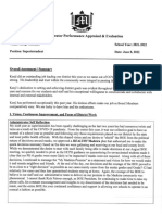 Madeira Superintendent Evaluation 21-22