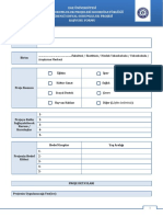 Ogrenci - Sosyal Sorumluluk Proje Form