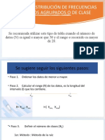 2 Tabla de Frecuencias para Datos Agrupados