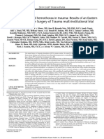 Predictors of Retained Hemothorax in Trauma - Results of An Eastern