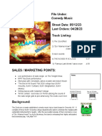 Marketing Distribution One Sheet 1