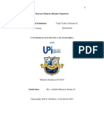 Proyecto de Métodos Numéricos - Cindy Valeriano PDF