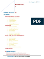 Operating Systems 18CS43: Secondary Storage Structures and Disk Scheduling Algorithms